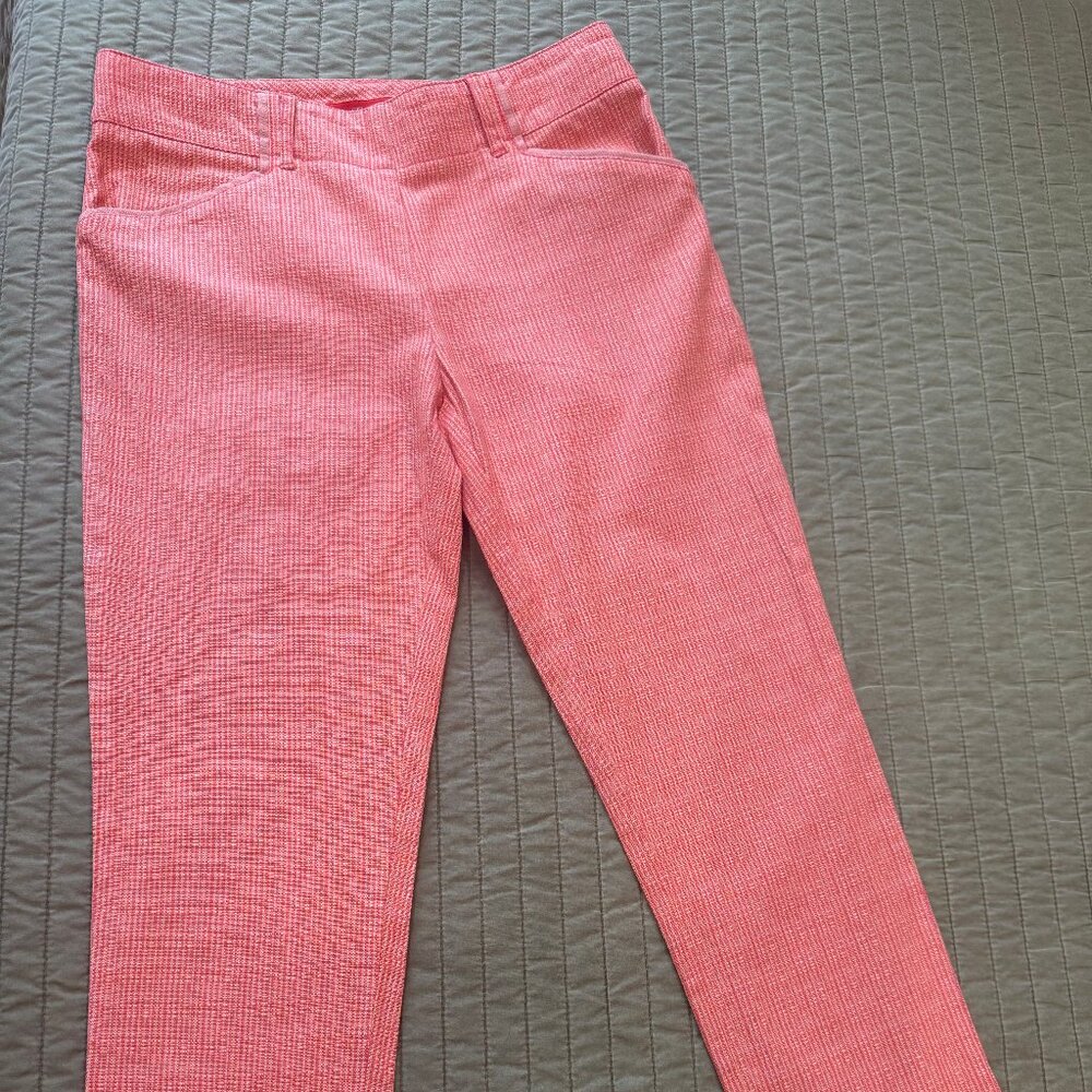 Anthropologie Cartonnier Charlie Pants Orange Weave Size 2